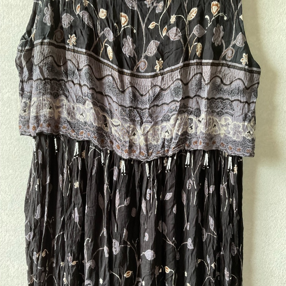 MPH Black Floral Maxi Dress. Size M. - Picture 3 of 9